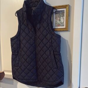 Athleta Black Quilted Vest